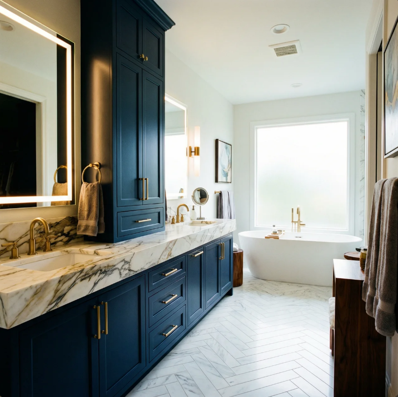 Bathroom vanity project